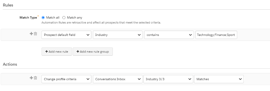 Screenshot of a Grading Profile with criteria