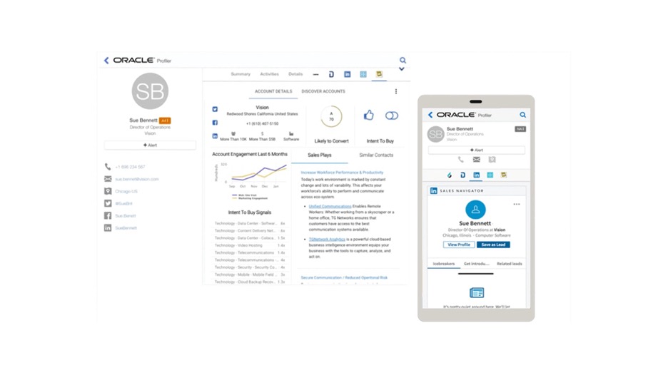 Eloqua data modelling feature screenshot