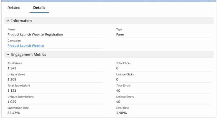screenshot of adding the Engagement History metrics as fields on the Campaign layout