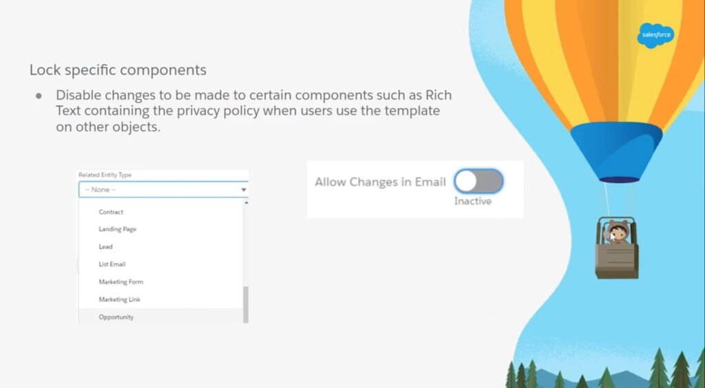 Screenshot of Lock Specific components slide