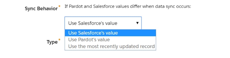 Salesforce setting sync behaviour