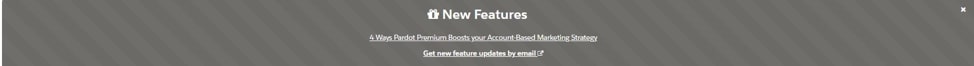 Pardot Premium notification