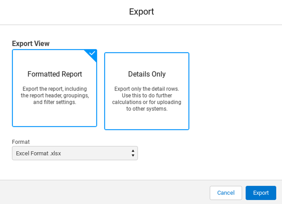 Screenshot of the built in extract data from Salesforce