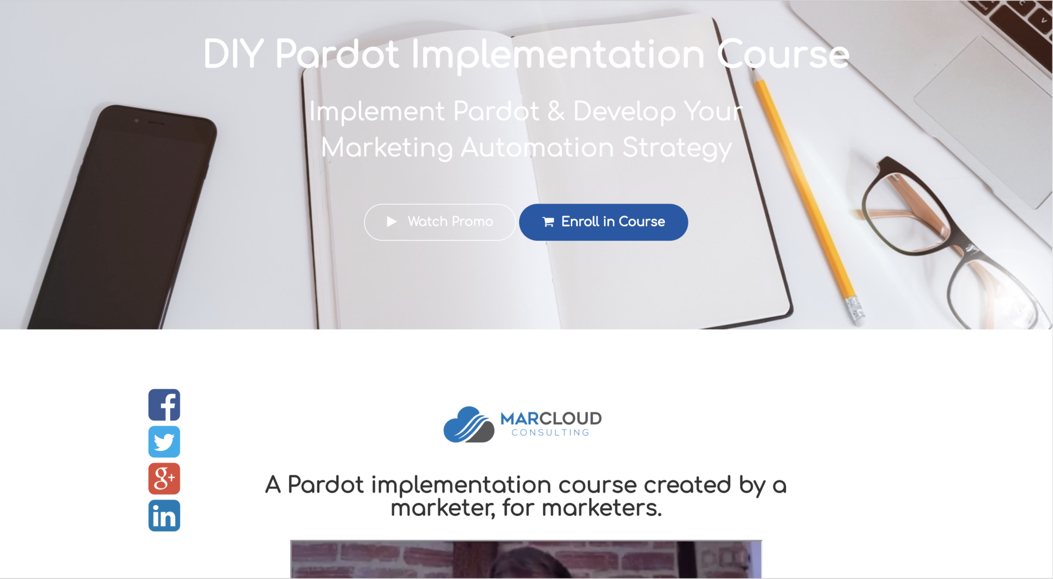 Pardot user guide landing page