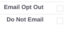 Salesforce do not email and opt out fields