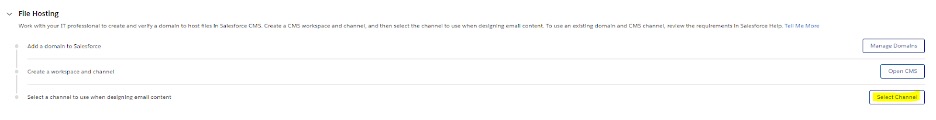 Selecting a Channel in Filehosting Screenshot