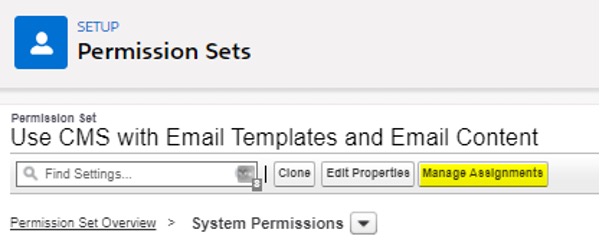 How to manage permissions Screenshot