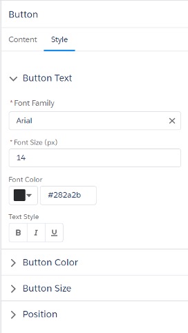 How to customise buttons Screenshot