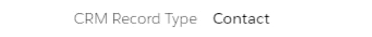 Pardot record showing type as Contact