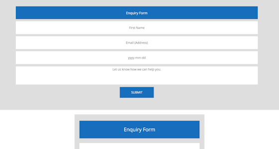 Screenshot of form template FR01