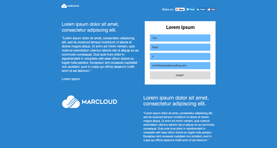 Effective Pardot Landing Page Templates MarCloud
