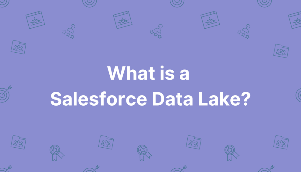 Coloured background with text What is a Salesforce Data Lake