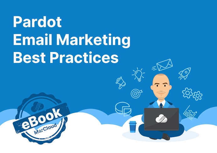 eBook cover with the text Pardot Email Marketing Best Practices