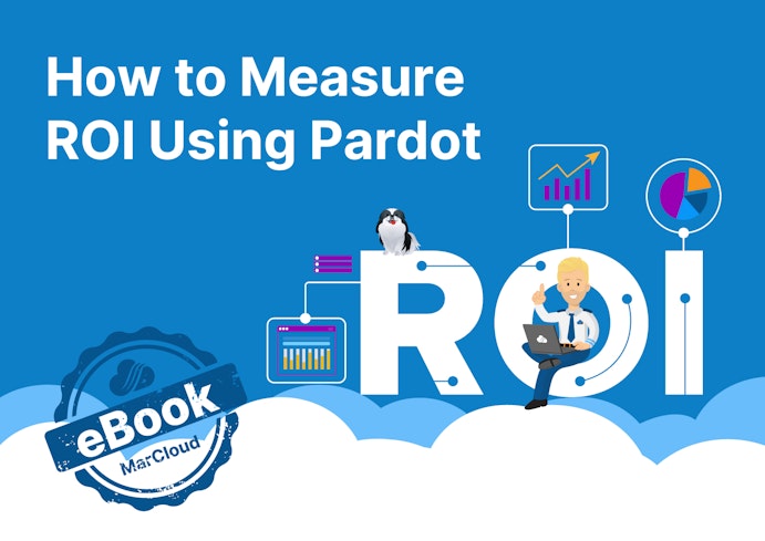 eBook cover with the text How to Measure ROI Using Pardot