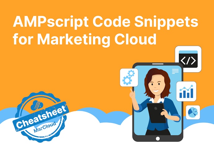 Cover with text AMPscript Code Snippets for Marketing Cloud