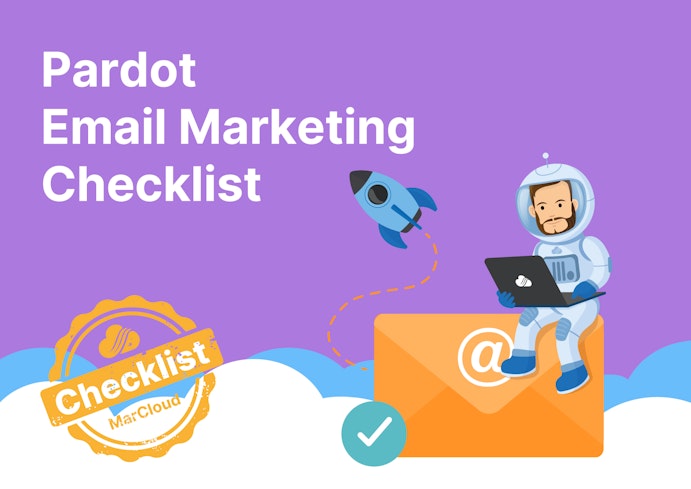 Cover with text Pardot Email Marketing Checklist