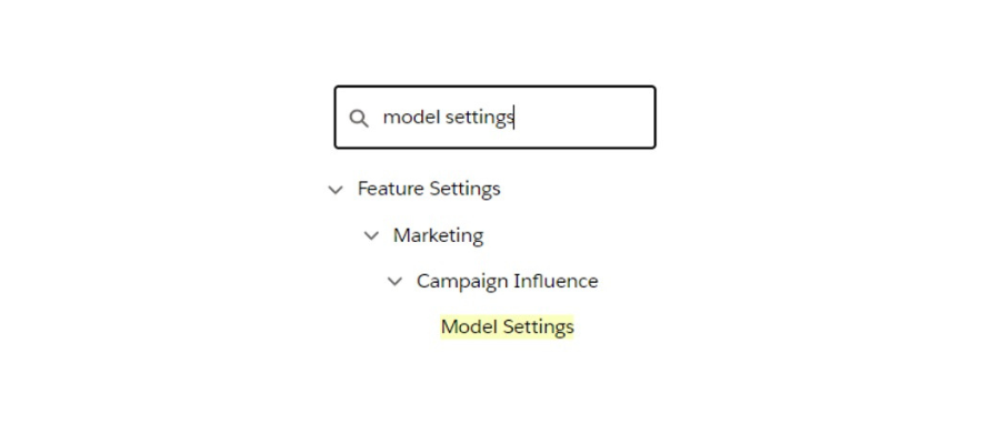 Screenshot of campaign influence model settings