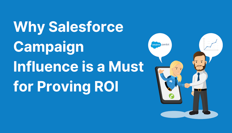Coloured background with text Why Salesforce Campaign Influence is a Must for Proving ROI