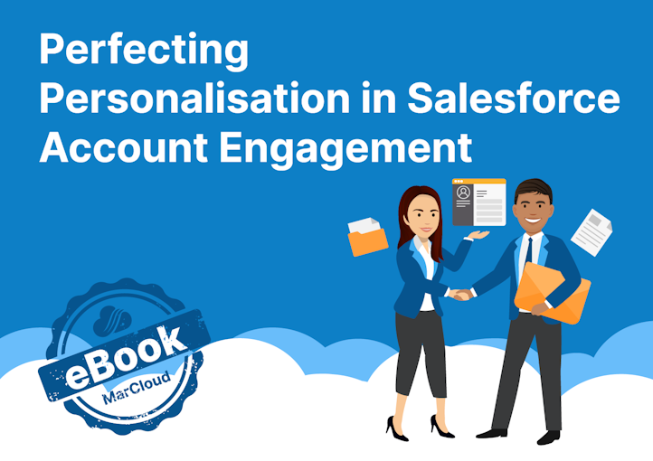 eBook cover with text Perfecting Personalisation in Salesforce Account Engagement