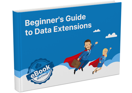 3D eBook cover with text Beginner's Guide to Data Extensions