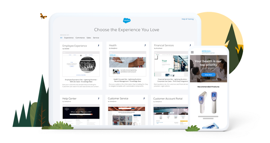 Screenshot of Experience Cloud