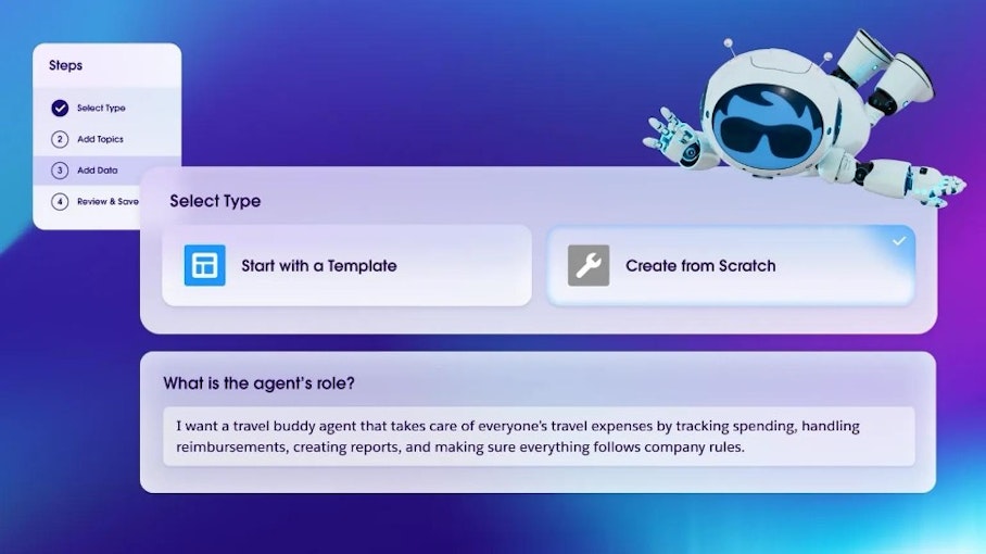 Screenshot of creating an Agentforce Agent