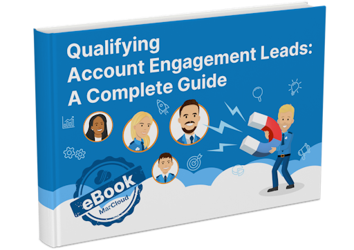 3D eBook cover with text Qualifying Pardot Leads: A Complete Guide