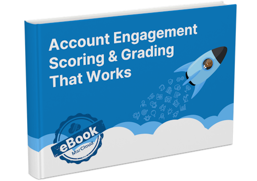 3D eBook cover with text Pardot Scoring & Grading That Works