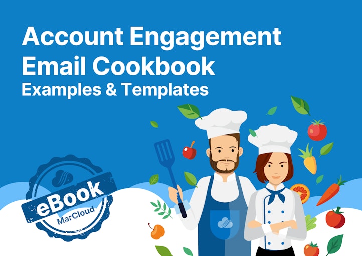 eBook cover with the text Pardot Email Cookbook Examples & Templates