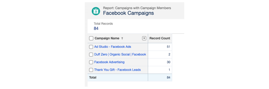 Screenshot of Campaigns with Campaign Members