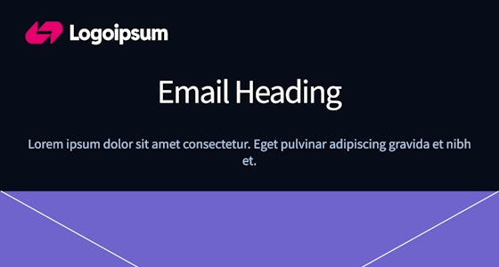Screenshot of email template 01