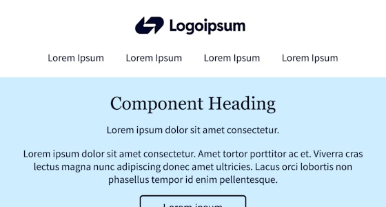 Screenshot of email template ET09