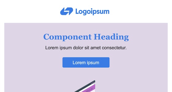 Screenshot of email template ET13