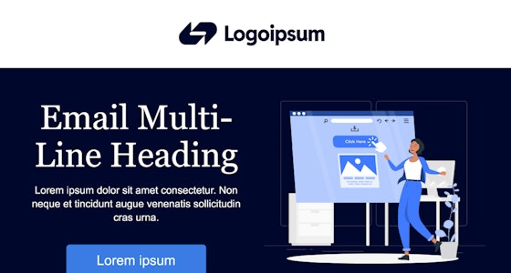 Screenshot of email template ET24
