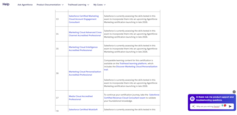 Why are Salesforce retiring the Pardot Consultant certification?