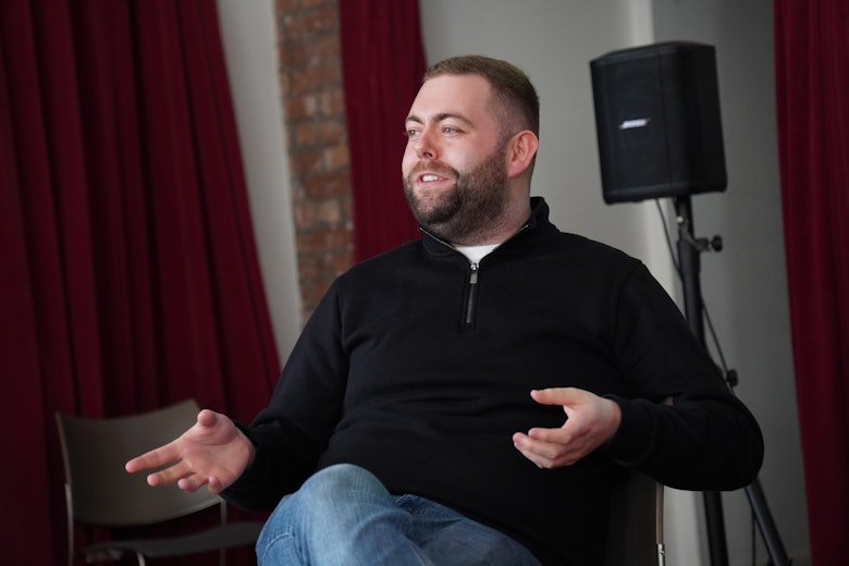 MarCloud consultant Brad giving a speech