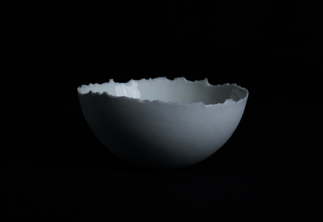 Product photography black ceramics porcelain study