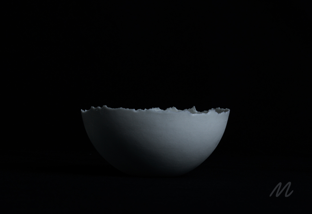 Product photography black ceramics porcelain study