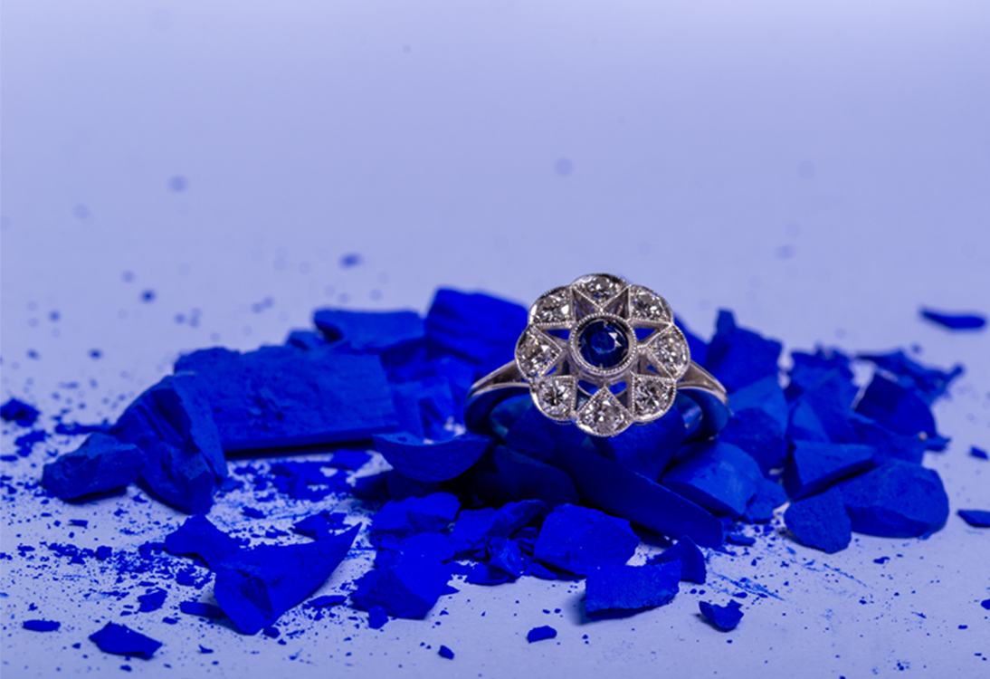 Product photography jewel diamant gold silver ring