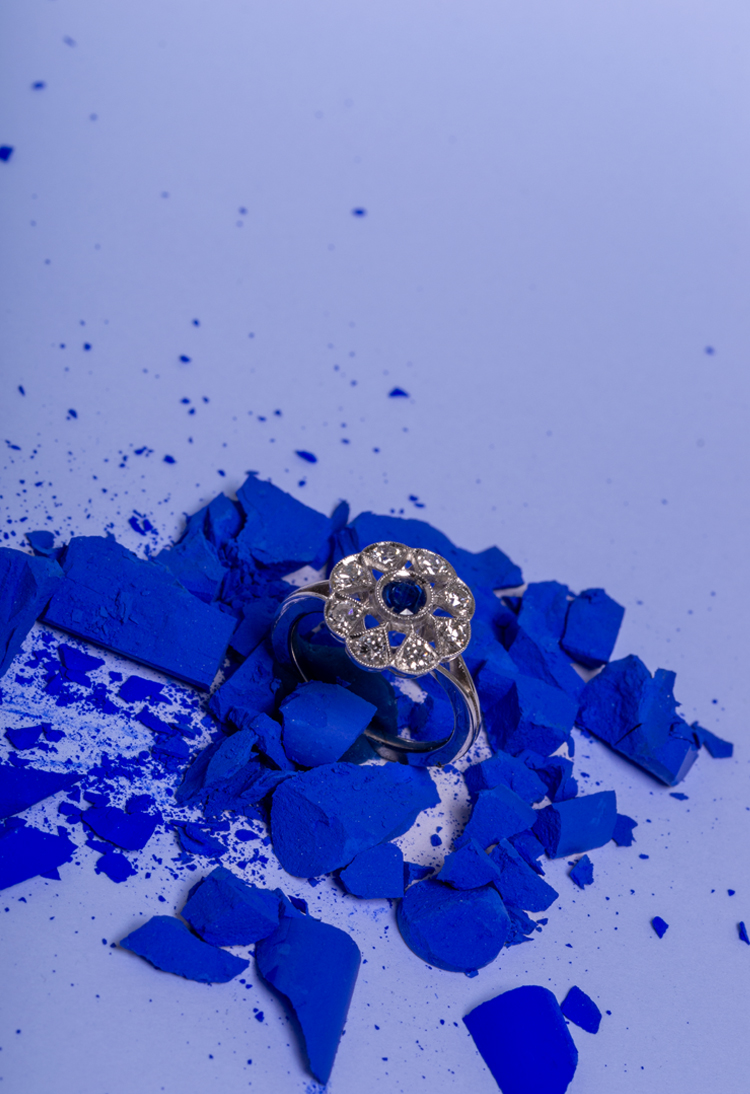 Product photography jewel diamant gold silver ring