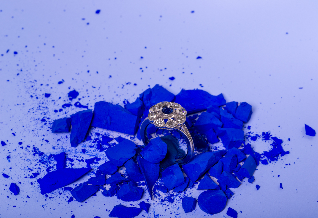 Product photography jewel diamant gold silver ring