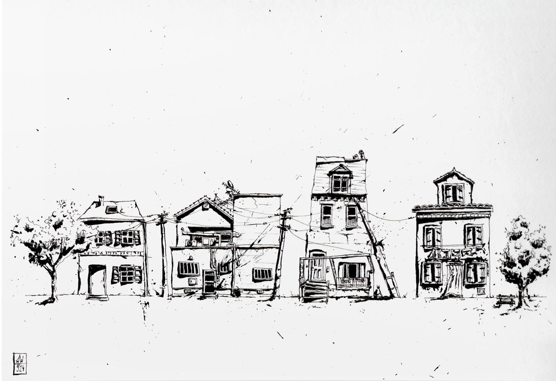 illustratie pentekening inkt drawing splash black and white indian ink japanese brush illustration fineliner hahnemule