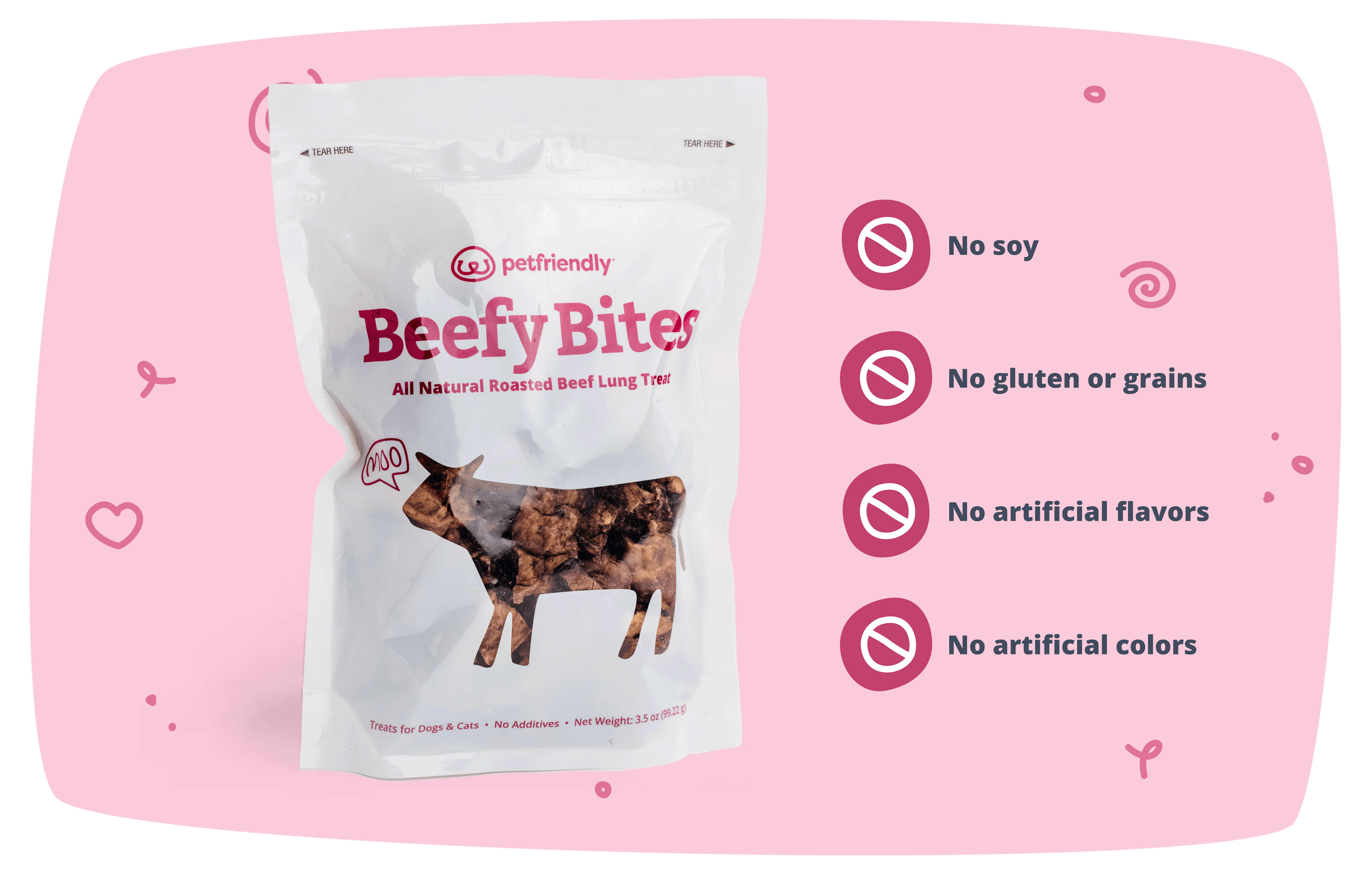 Beefy Bites - No soy, no gluten or grains, no artificial flavors, no artificial colors