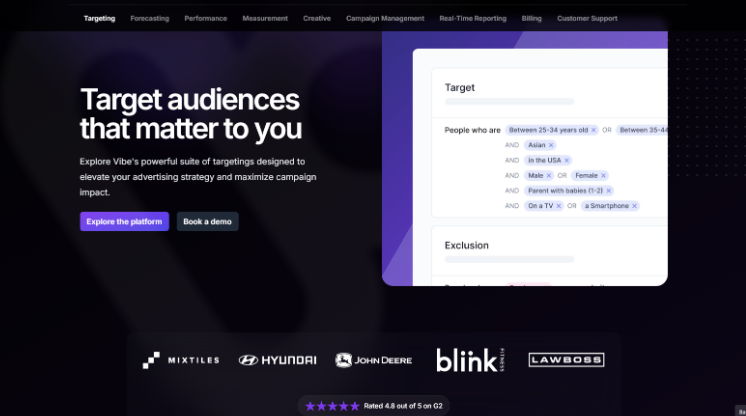 Vibe audience targeting