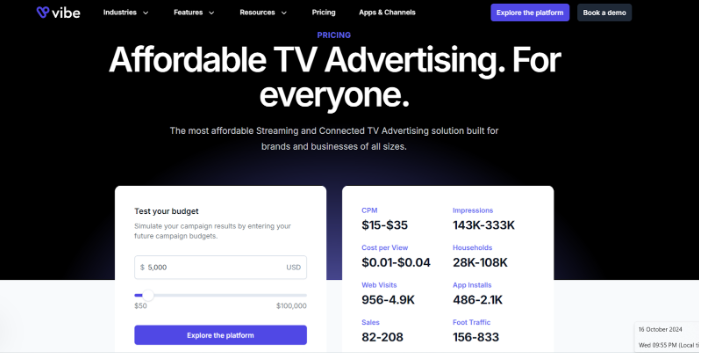 Vibe pricing
