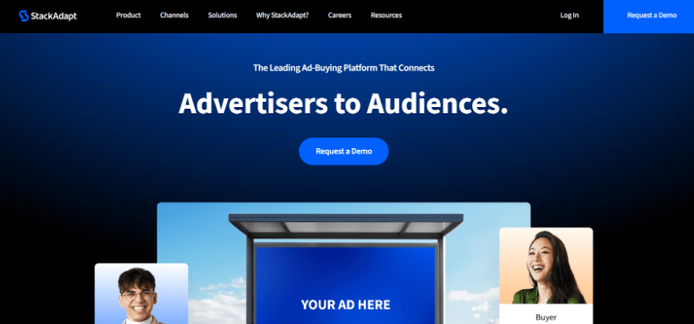StackAdapt’s homepage