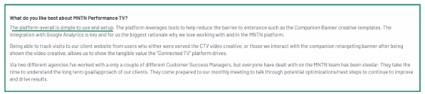 G2 review of mntn