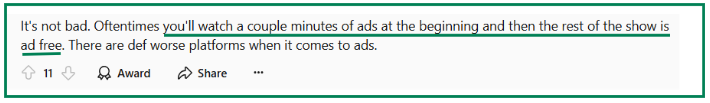 Peacock ads review