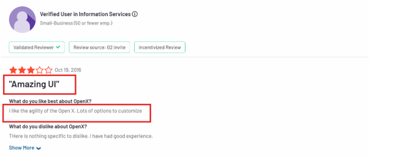 OpenX Reviews on G2