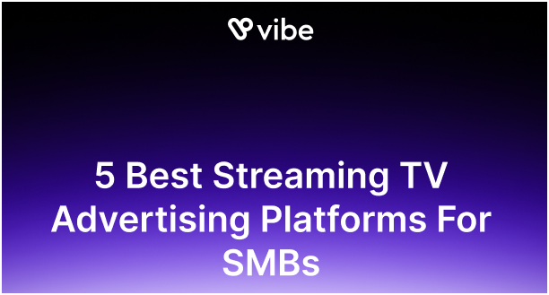 5 Best Streaming TV Advertising Platforms For SMBs